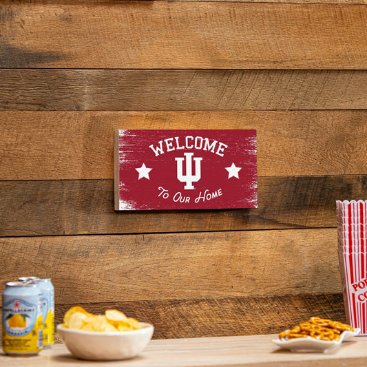 Team Sports America Everyday - Indiana University Wood Wall Sign, 6x11