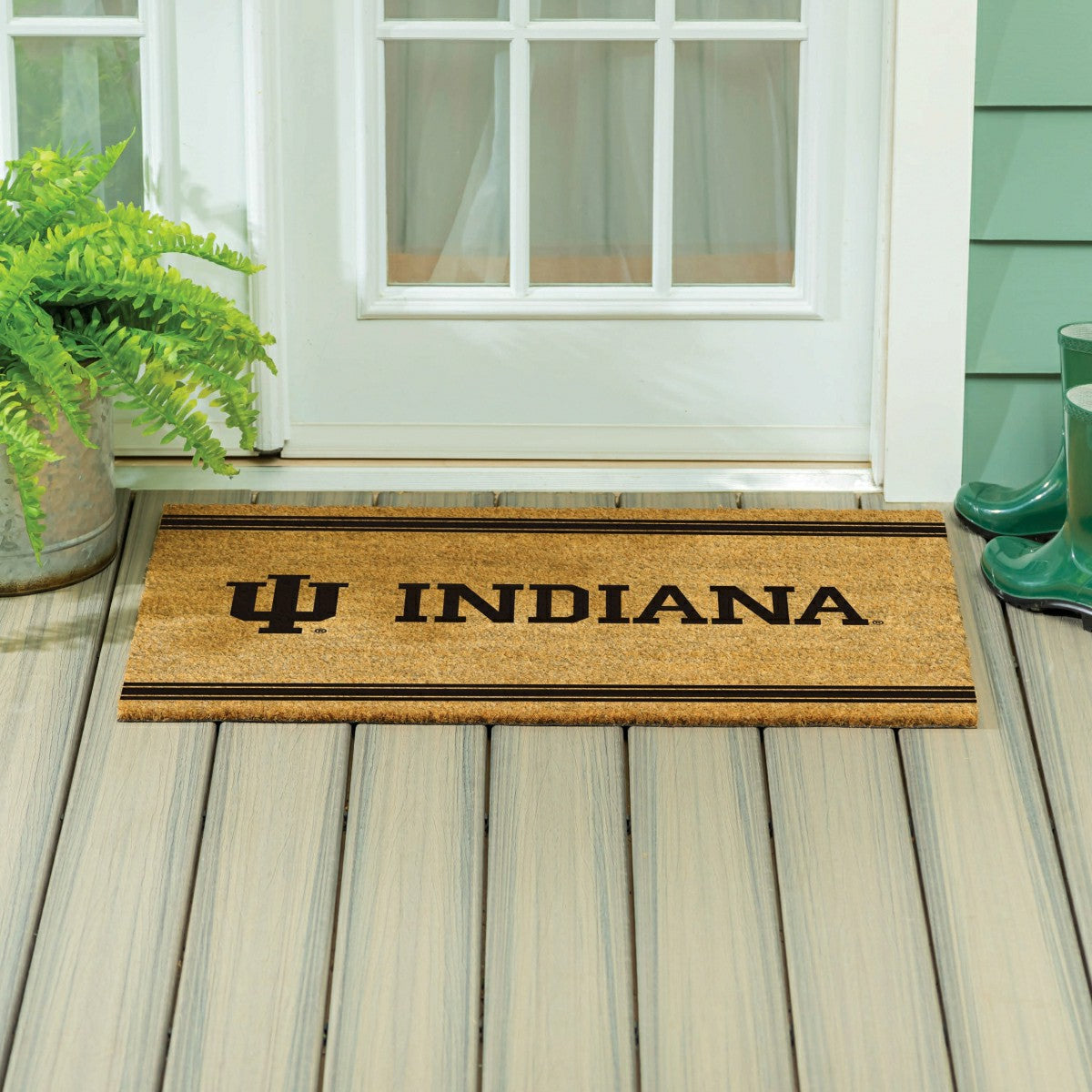 Team Sports America Recommended - Indiana University Large One Color Coir Mat, 36"x24"