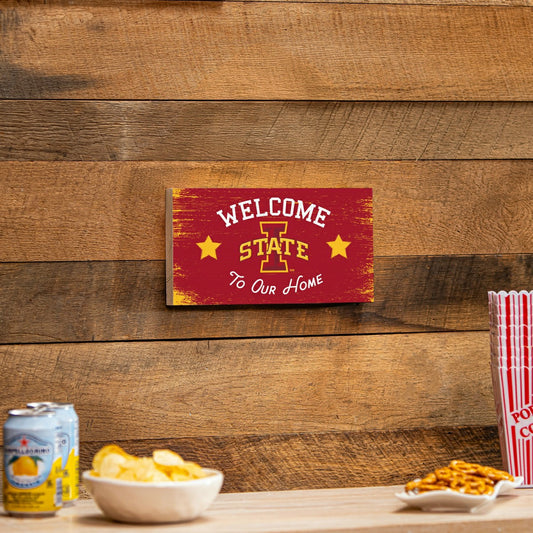 Team Sports America Classic - Iowa State University Wood Wall Sign, 6x11