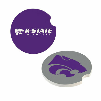 Team Sports America Trending - Kansas State University Car Coaster Set, 2pc