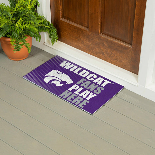 Team Sports America Classic - Kansas State University Fan Mat, 28"x16"