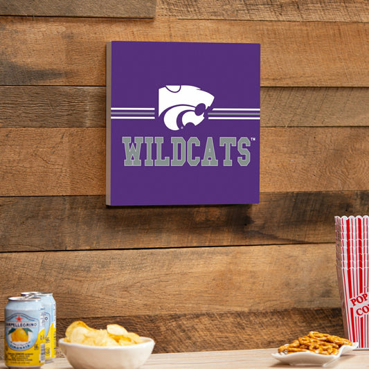 Team Sports America Trending - Kansas State University Wood Wall Sign, 12x12