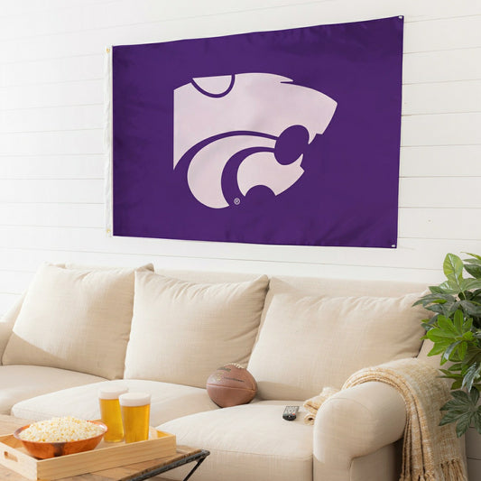 Team Sports America Recommended - Kansas State University Single Sided Estate Flag with 2 Grommets, 3'x5