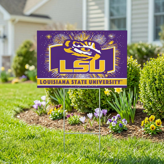 Team Sports America Everyday - Louisiana State University Yard Sign, Patriotic