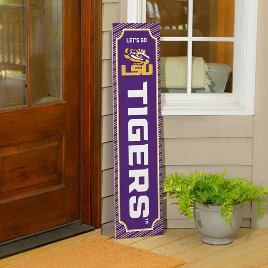 Team Sports America Essential - 46" Double Sided Leaner, Louisiana State University, Winter Seasonal
