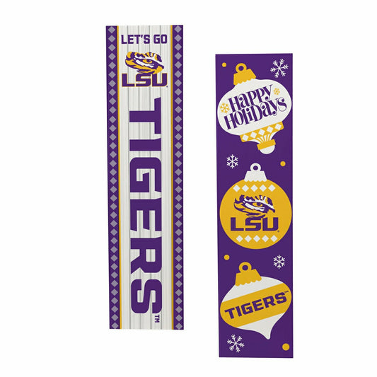 Team Sports America Trending - 47" Double Sided Leaner, Louisiana State University, Christmas