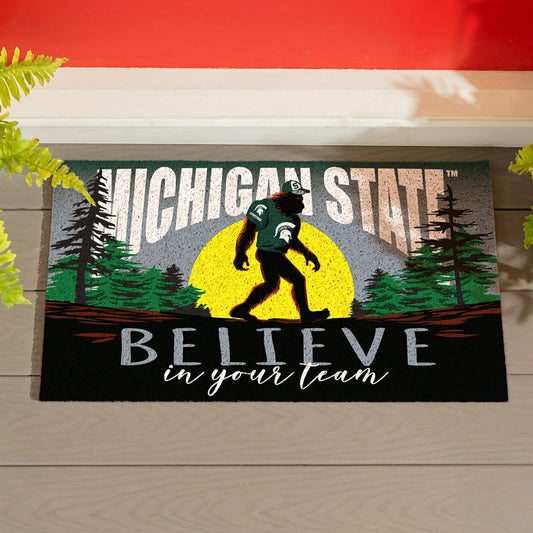 Team Sports America Everyday - Michigan State University Bigfoot PVC Mat, 28"x16"
