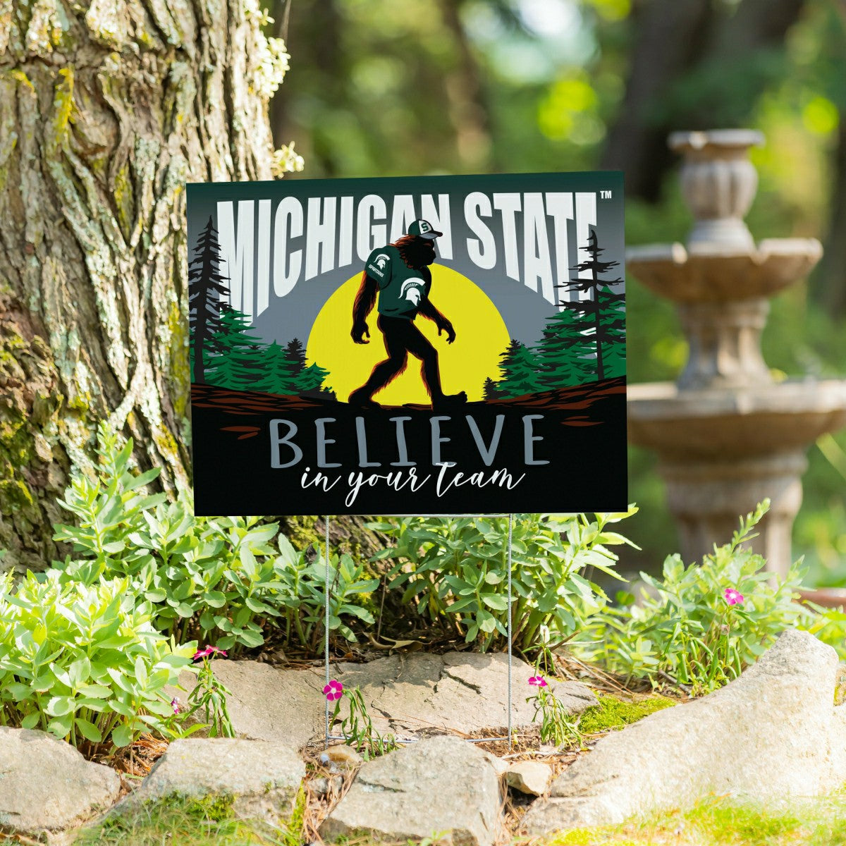 Team Sports America Value - Michigan State University Yard Sign, Bigfoot