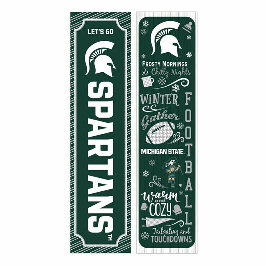 Team Sports America Recommended - 46" Double Sided Leaner, Michigan State University, Winter Seasonal
