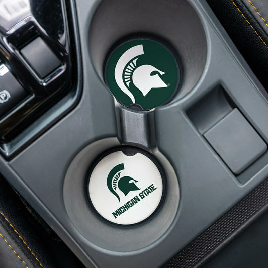 Team Sports America Everyday - Michigan State University Car Coaster Set, 2pc