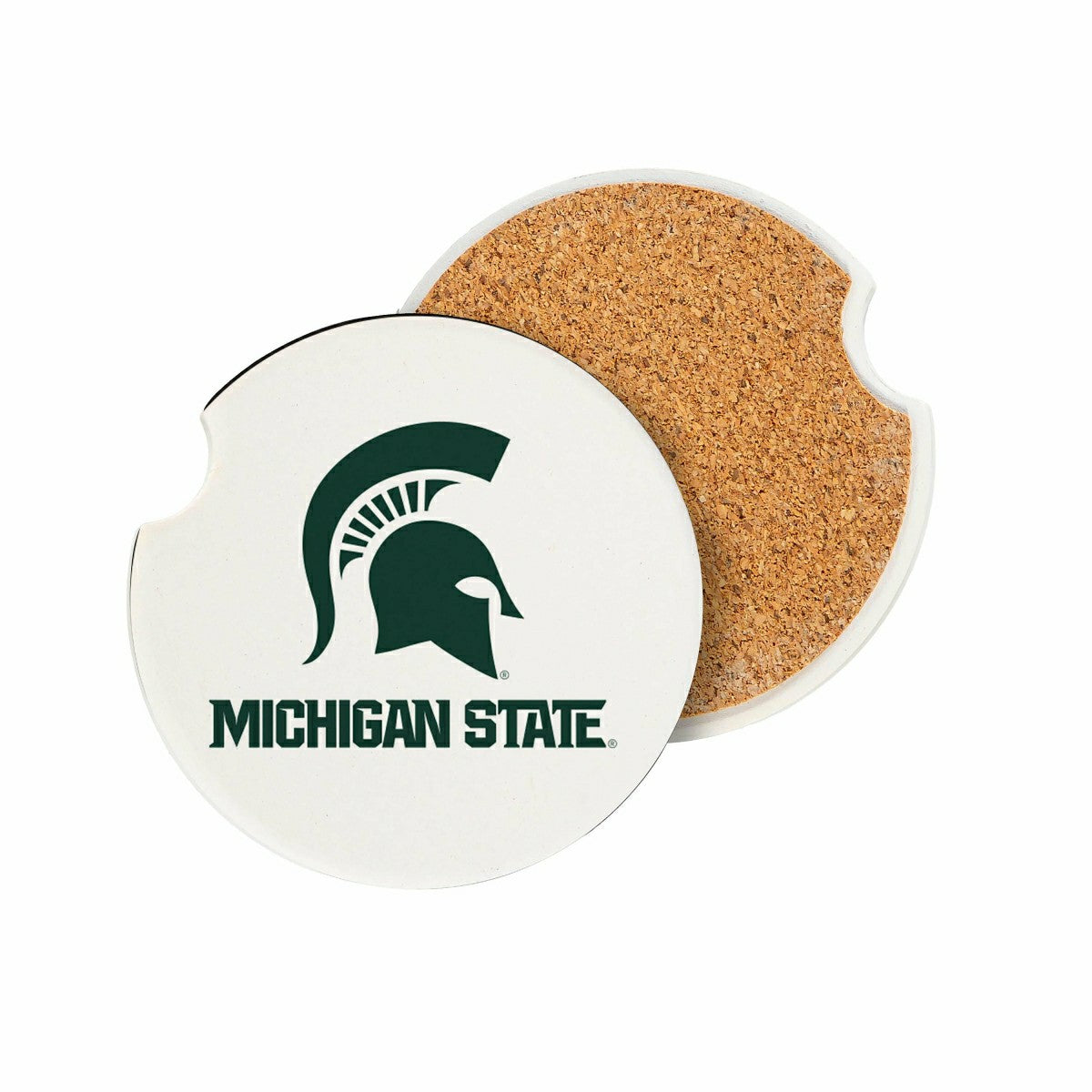 Team Sports America Everyday - Michigan State University Car Coaster Set, 2pc