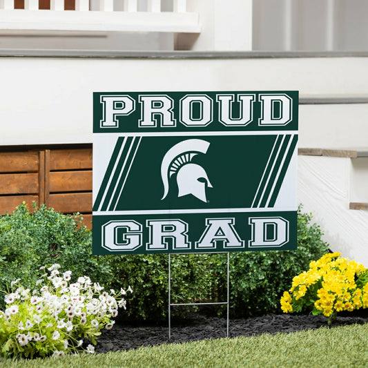 Team Sports America Exclusive - Michigan State University Coroplast Yard Sign Graduate