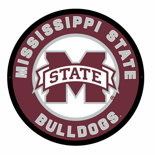 Team Sports America Everyday - LED Wall Decor, Round, Mississippi State University