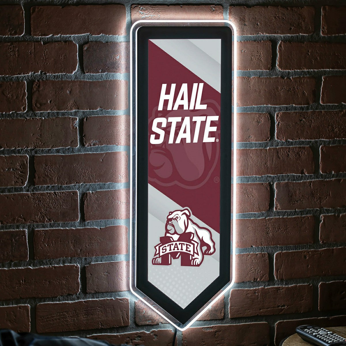 Team Sports America Value - LED Wall Decor, Pennant, Mississippi State University