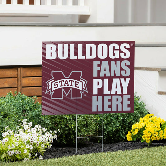 Team Sports America Classic - Mississippi State University Coroplast Yard Sign "Fans Play Here"