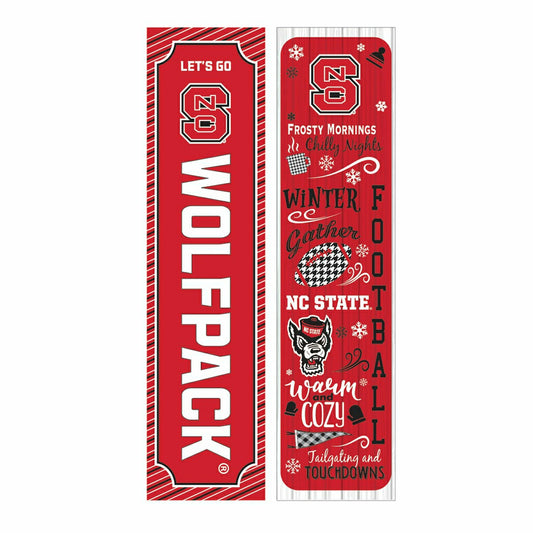 Team Sports America Recommended - 46" Double Sided Leaner, North Carolina State University, Winter Seaso
