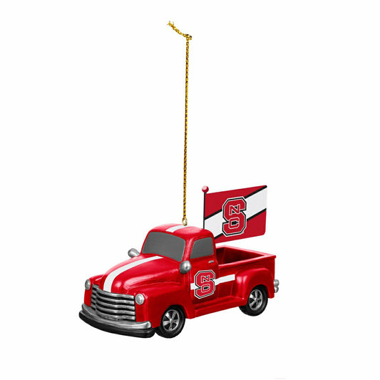 Team Sports America Essential - North Carolina State University Rally Truck Ornament, Set of 2