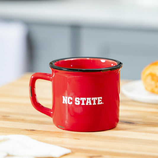 Team Sports America Value - North Carolina State University Ceramic Camp Cup with Enamel Finish, 1