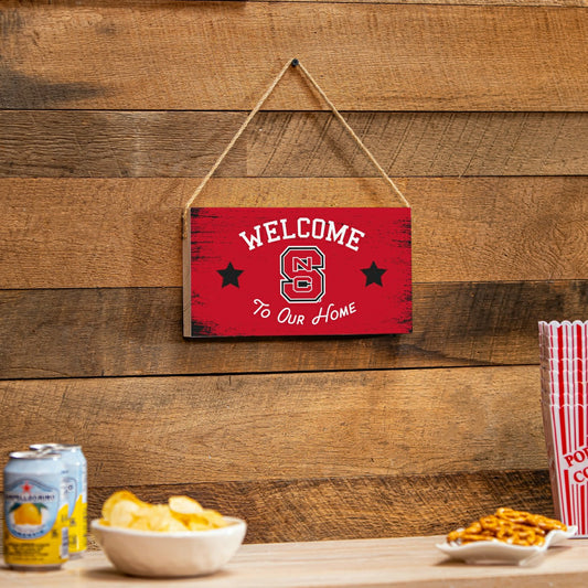 Team Sports America Essential - North Carolina State University Wood Wall Sign, 6x11