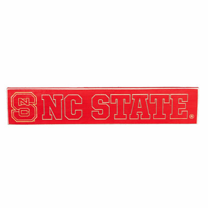 Team Sports America Essential - North Carolina State University Engraved Wood Sign, 3.5" x 18"