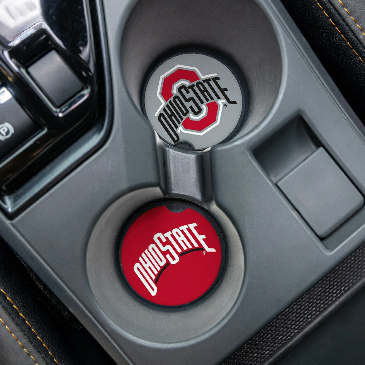 Team Sports America Signature - Ohio State University Car Coaster Set, 2pc