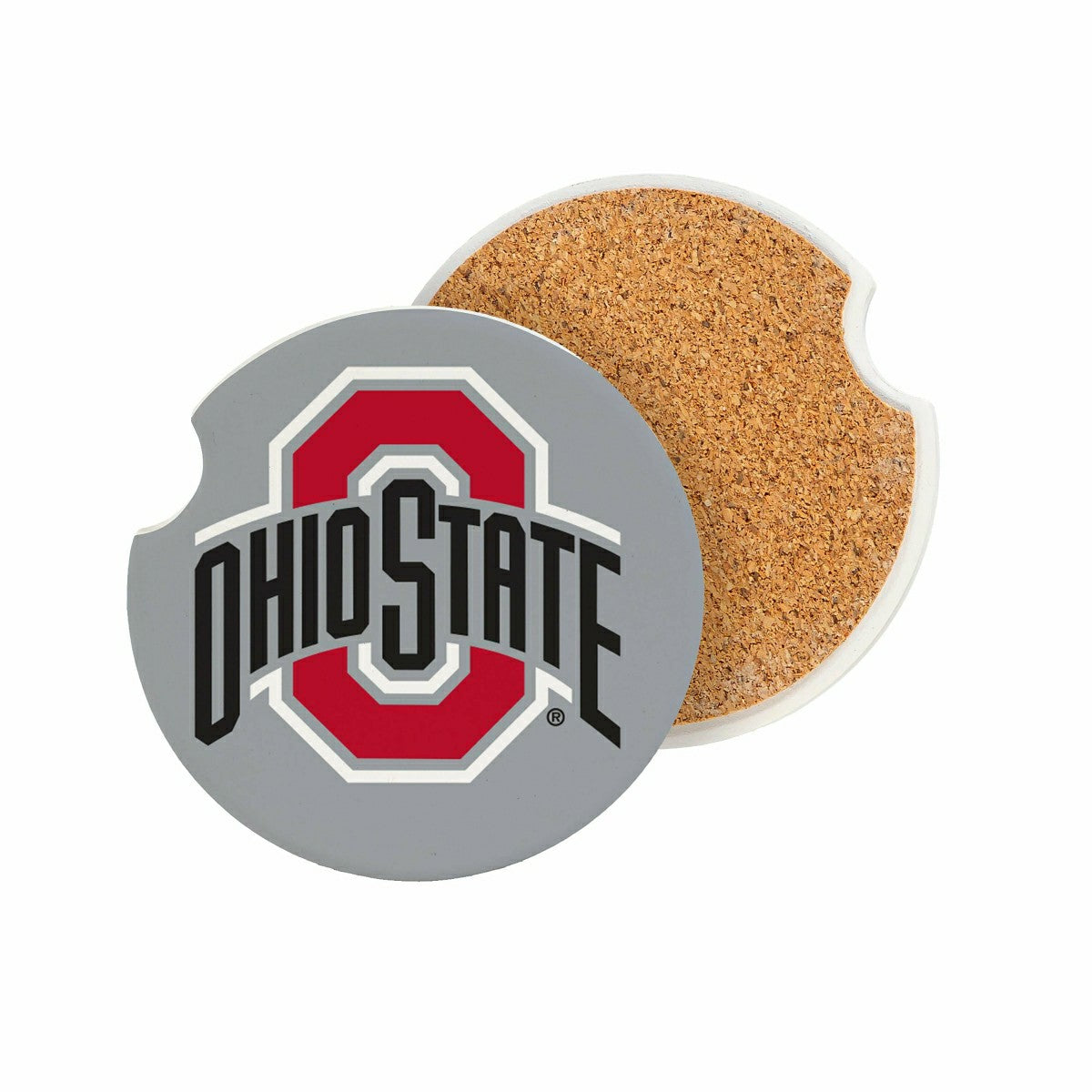 Team Sports America Signature - Ohio State University Car Coaster Set, 2pc