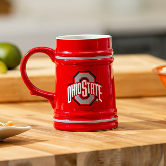 Team Sports America Signature - Ohio State University Ceramic Stein Cup, 24oz