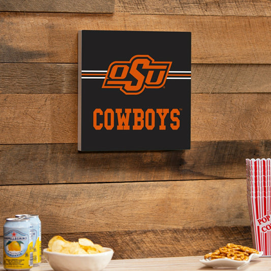 Team Sports America Classic - Oklahoma State University Wood Wall Sign, 12x12