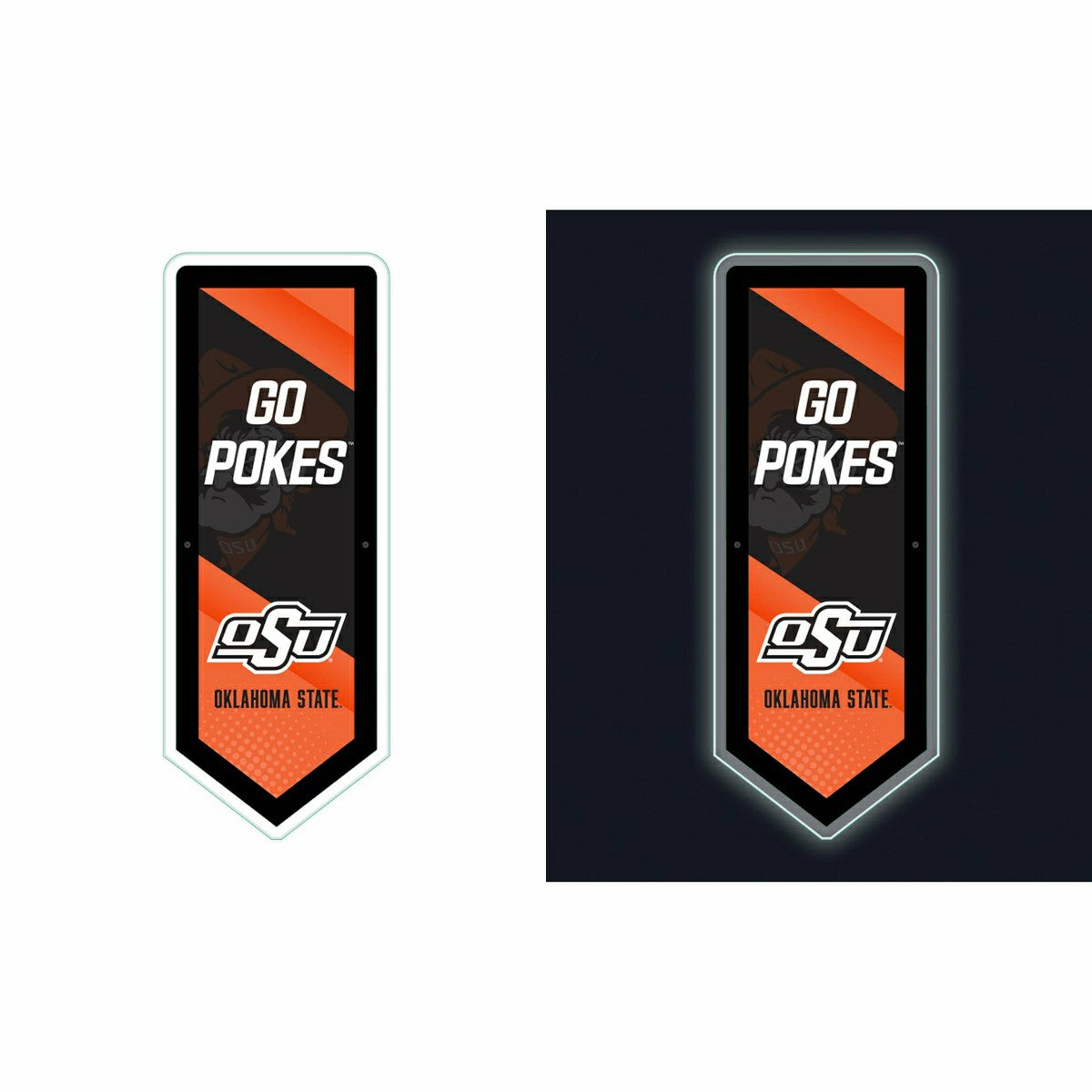 Team Sports America Best Seller - LED Wall Decor, Pennant, Oklahoma State University