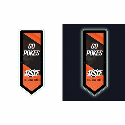 Team Sports America Best Seller - LED Wall Decor, Pennant, Oklahoma State University