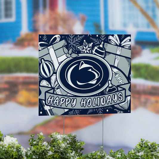Team Sports America Essential - Penn State Yard Sign, Holiday