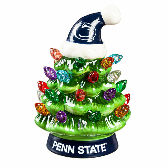 Team Sports America Everyday - 4" Mini LED Tabletop Christmas Tree, Set of 2, Penn State