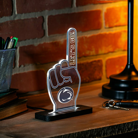 Team Sports America Signature - Penn State College Foam Finger Desklite LED Decor