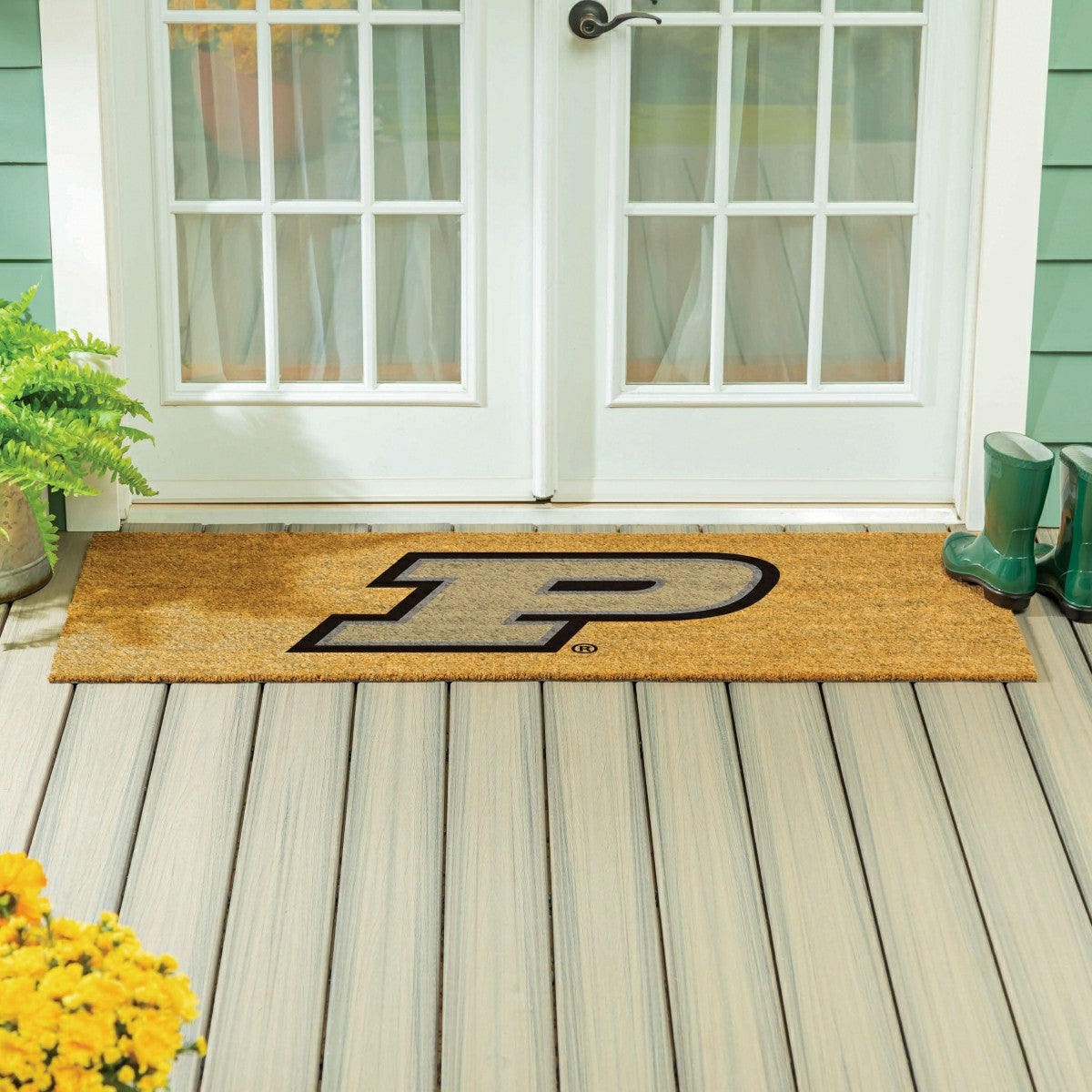 Team Sports America Classic - Purdue University Extra Large Full Color Coir Mat, 60"x24"
