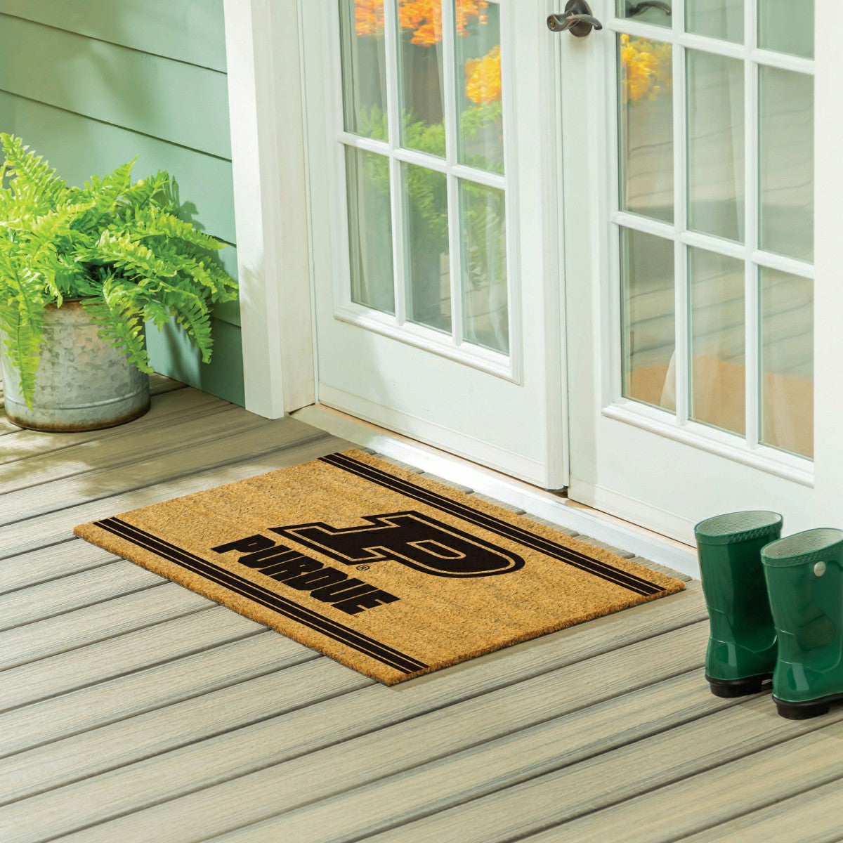 Team Sports America Everyday - Purdue University Large One Color Coir Mat, 36"x24"
