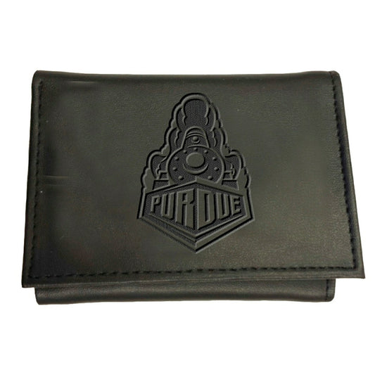 Team Sports America Exclusive - Purdue University, Tri-Fold Wallet, Black