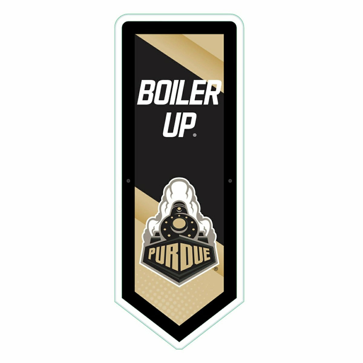 Team Sports America Signature - LED Wall Decor, Pennant, Purdue University