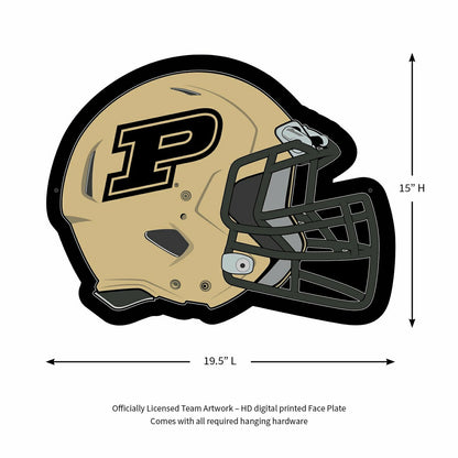 Team Sports America Essential - LED Wall Decor, Helmet, Purdue University