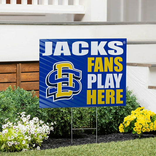 Team Sports America Exclusive - South Dakota State University Coroplast Yard Sign "Fans Play Here"