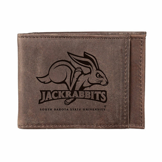Team Sports America Best Seller - Front Pocket Wallet w/ RFID Blocking, South Dakota State University, B