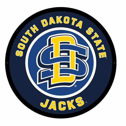Team Sports America Exclusive - LED Wall Decor, Round, South Dakota State University