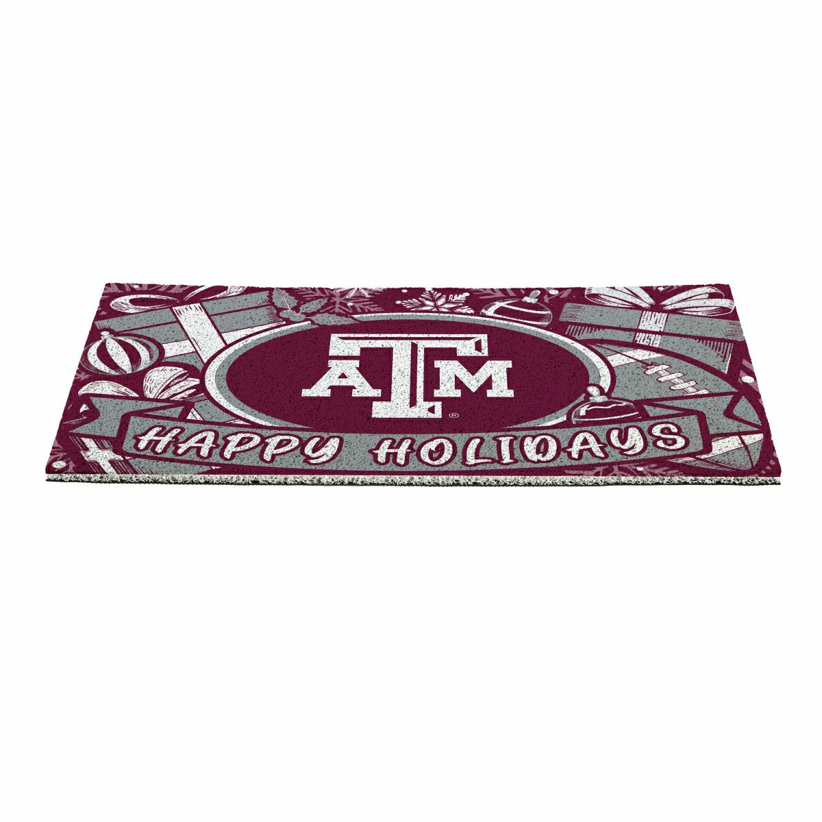 Team Sports America Everyday - Texas A&M Holiday PVC Mat, 28"x16"