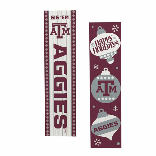 Team Sports America Recommended - 47" Double Sided Leaner, Texas A&M, Christmas