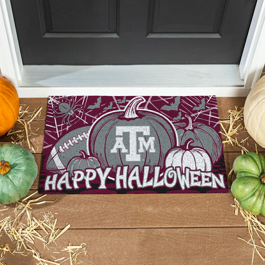 Team Sports America Exclusive - Texas A&M Halloween PVC Mat, 28"x16"