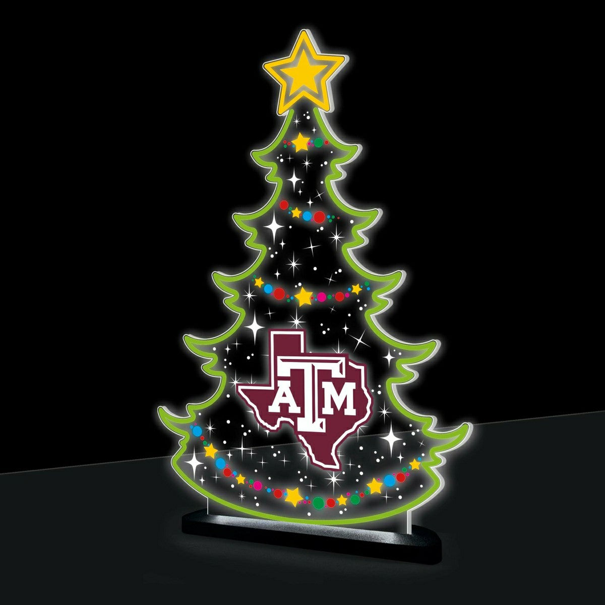 Team Sports America Signature - Texas A&M College Holiday Tree Desklite LED Decor