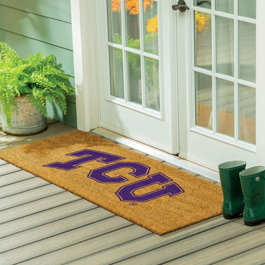Team Sports America Best Seller - Texas Christian University Extra Large Full Color Coir Mat, 60"x24"