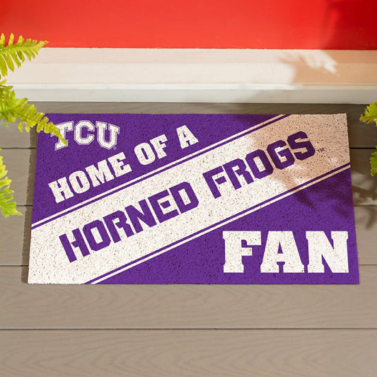 Team Sports America Signature - Texas Christian University, PVC Mat COLOR, Home of a Fan