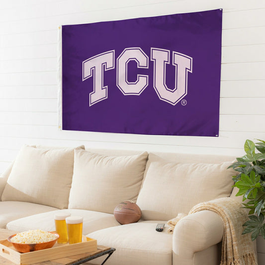 Team Sports America Essential - Texas Christian University Single Sided Flag w/ 2 Grommets, 3'x5'