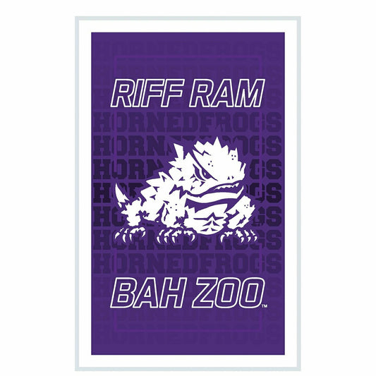 Team Sports America Exclusive - Texas Christian University College Rectangle Neolite LED Decor