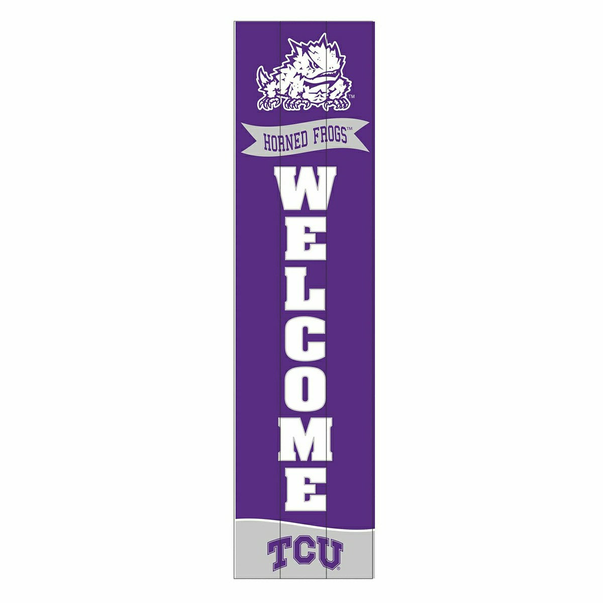 Team Sports America Classic - Texas Christian University Large Single Sided Leaner, 46"